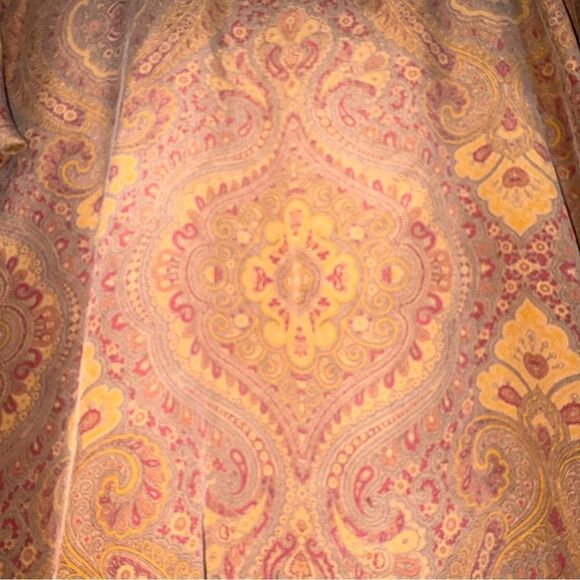 Vintage Calvin Klein 100% Silk Paisley Blouse Size 10 - Picture 8 of 10